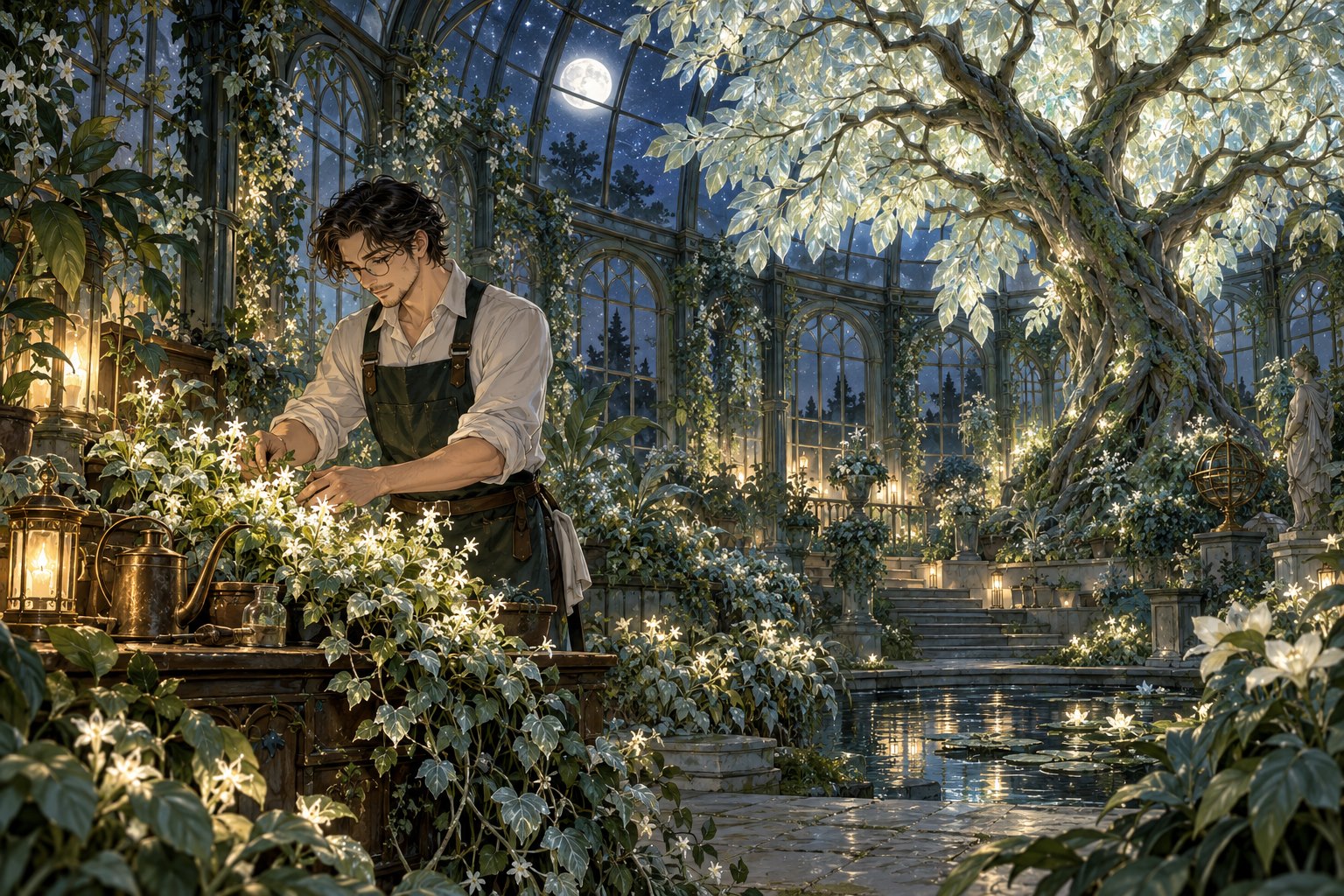 The Greenhouse at Midnight concept artwork